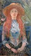 Berthe Morisot Jeune fille dans un parc painting